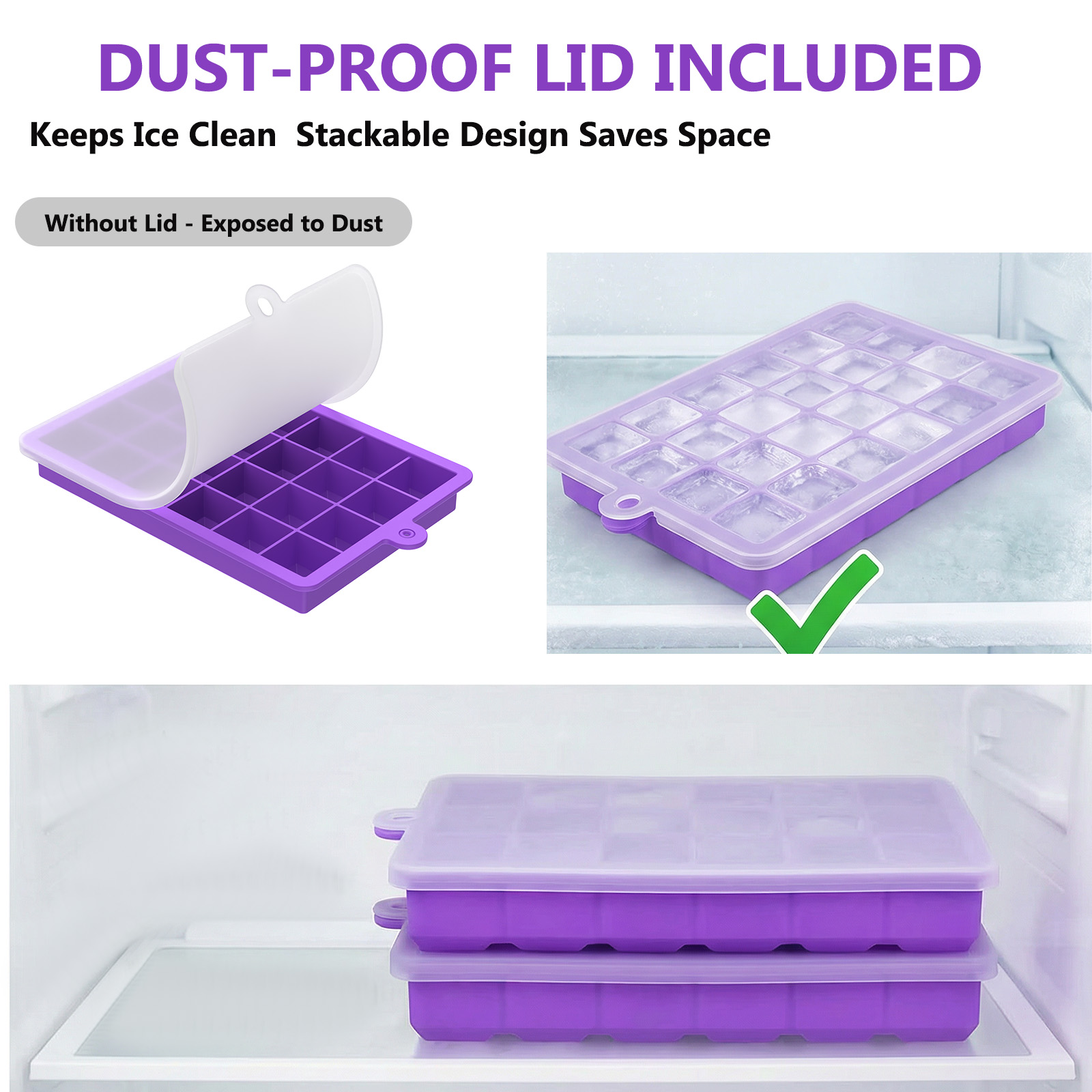 24-Cavity Silicone Ice Cube Tr - огляд і ціна Citrus Juicer Bar