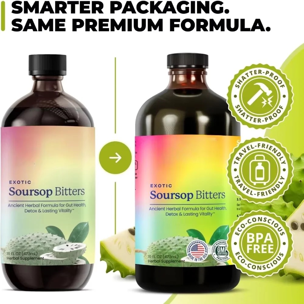 98% High Absorption, Soursop B - огляд і ціна Bitters Bottle Set