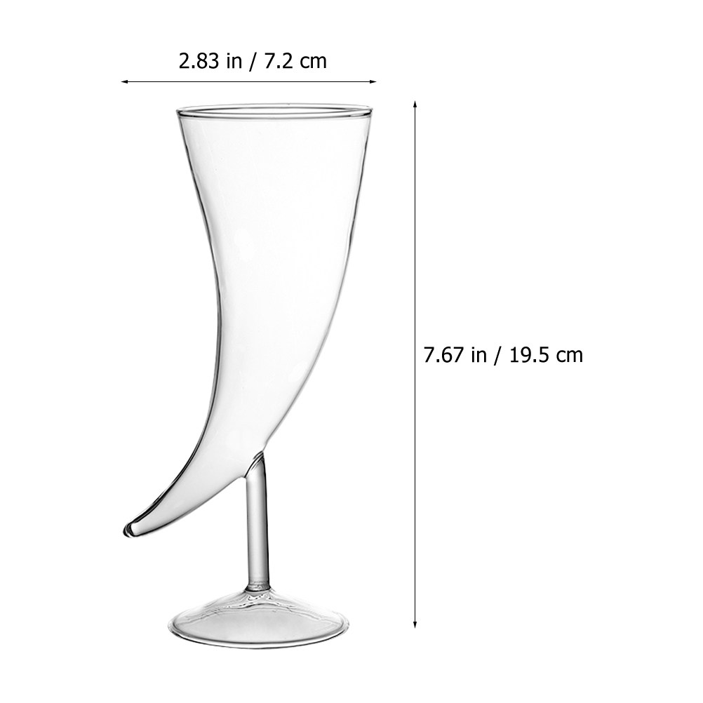 2Pcs Ox Horn Cocktail Glass Se - огляд і ціна Home Bar Set