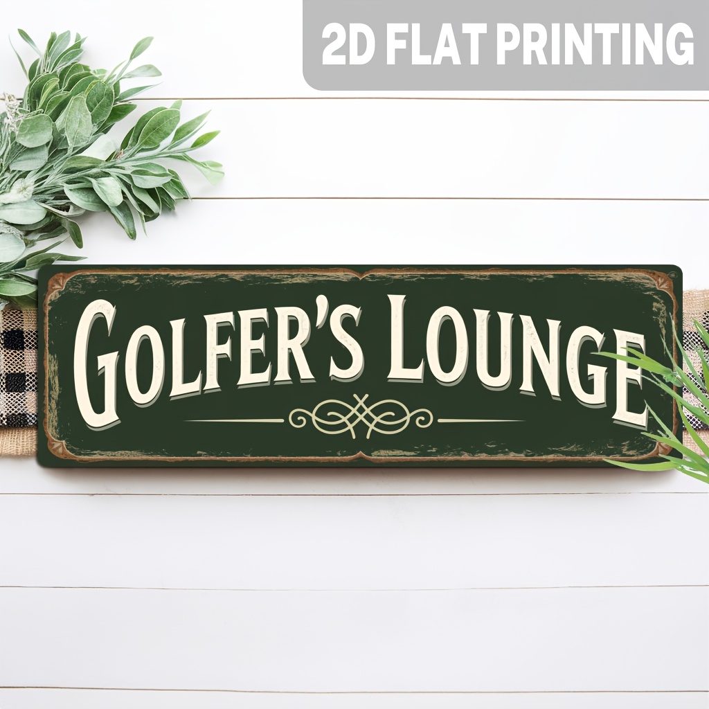 2D Flat, 1pc, Vintage Golfer'S - огляд і ціна Home Bar Lounge
