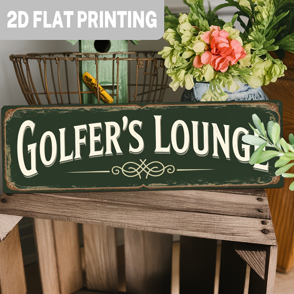 2D Flat, 1pc, Vintage Golfer'S - огляд і ціна Home Bar Lounge