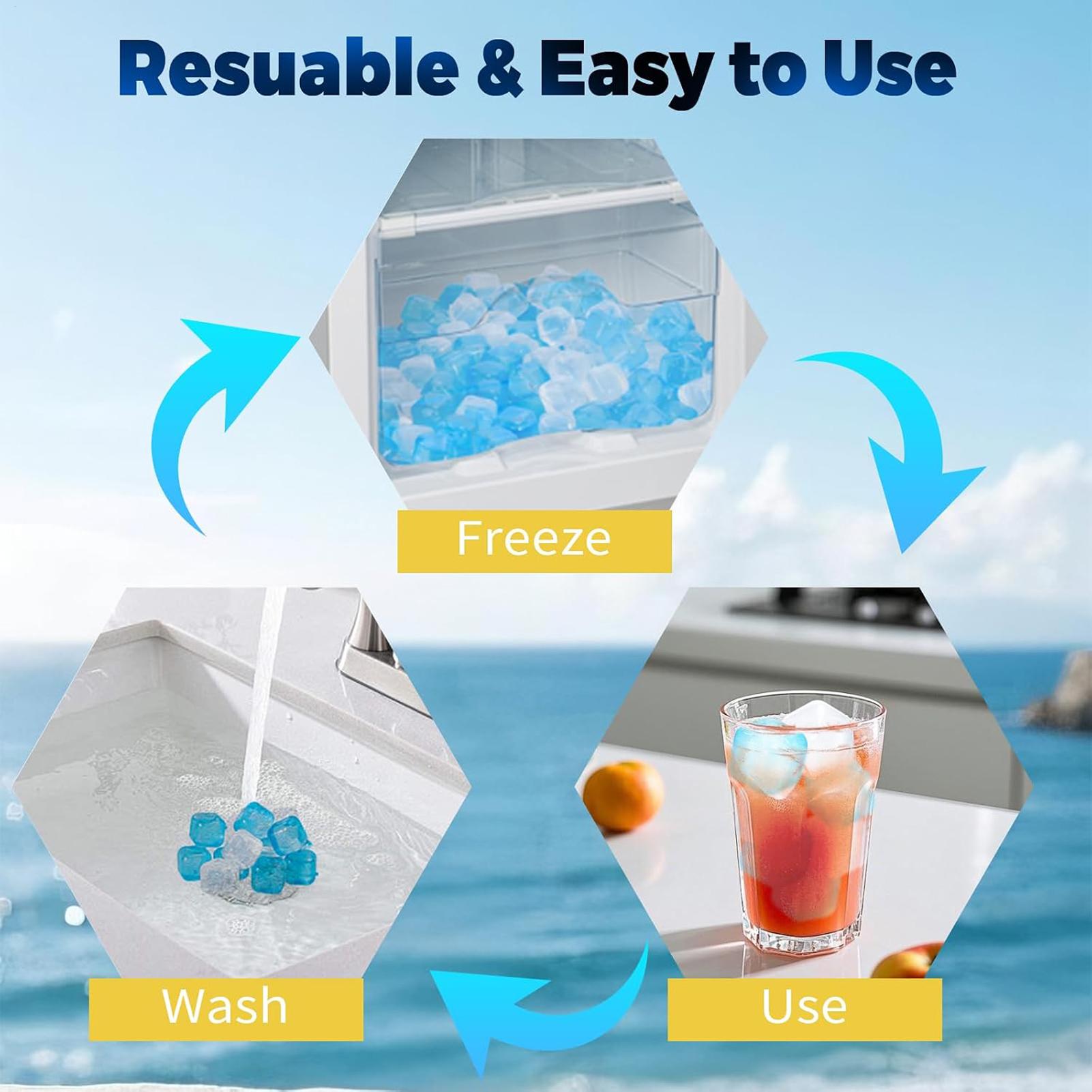 80PCS Reusable Icecubes Non-Me - огляд і ціна Home Bar Set