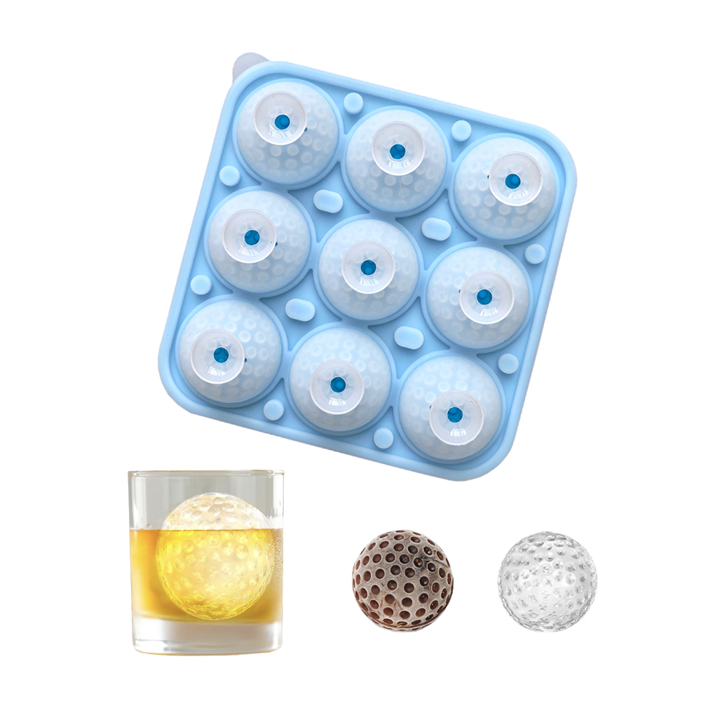 9-cavity golf ball with lid ic - огляд і ціна Ice Mold Sphere