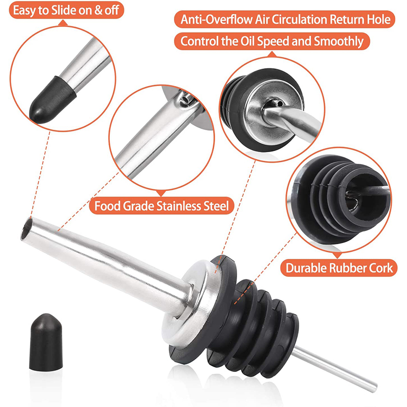 4 Pieces Stainless Steel Class - огляд і ціна Speed Pourer Cap