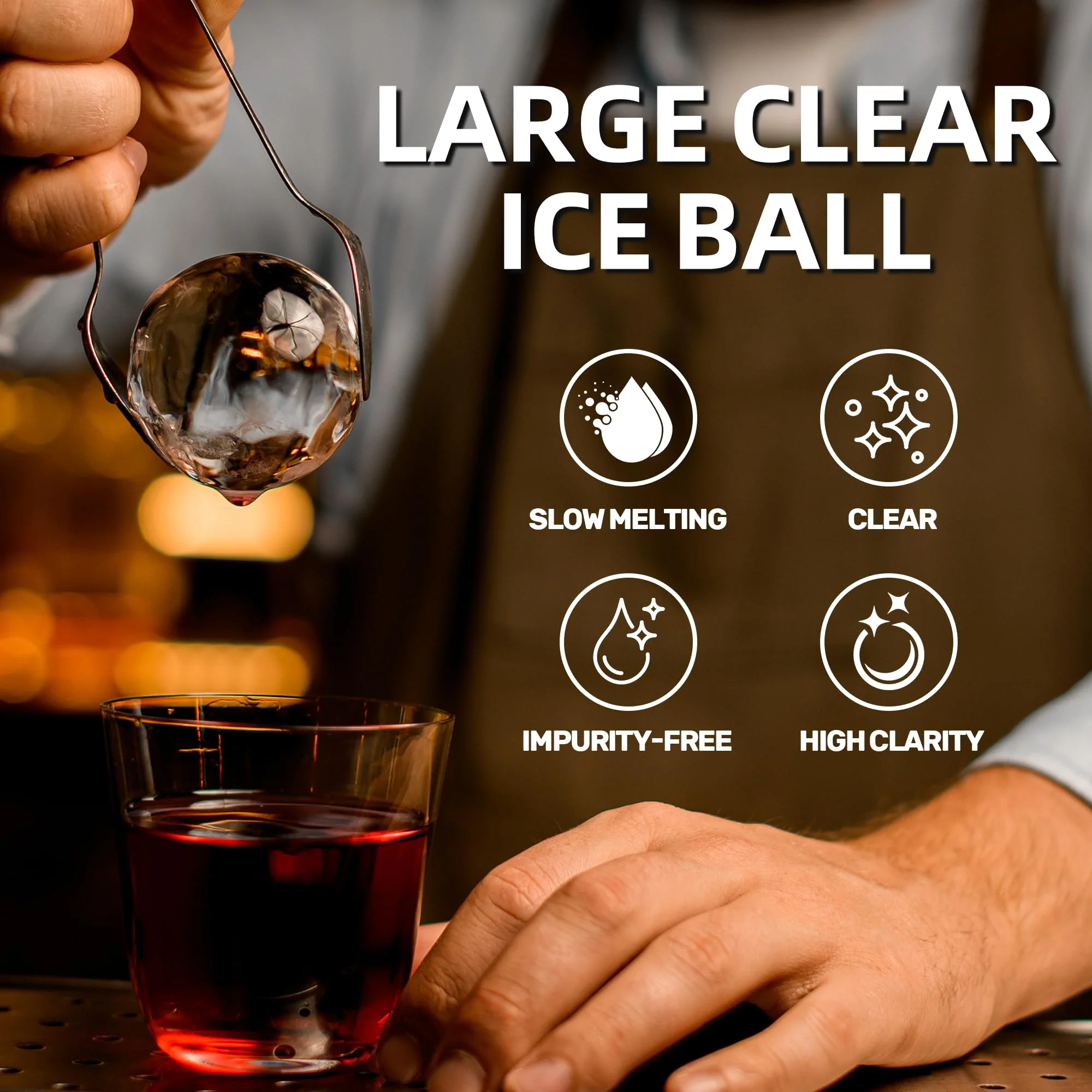 Crystal Clear Whiskey Ice Sphe - огляд і ціна Ice Mold Sphere